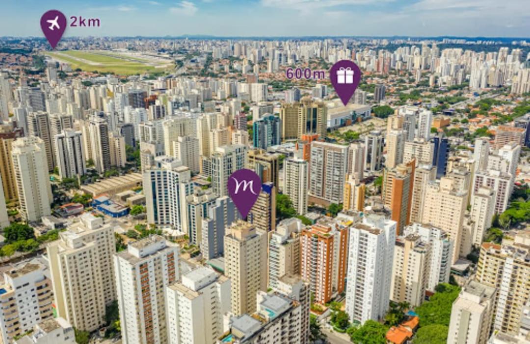 Hotel Em Moema - Flat Executivo Prox Ao Aeroporto E Shopping Ibirapuera เซาเปาโล ภายนอก รูปภาพ